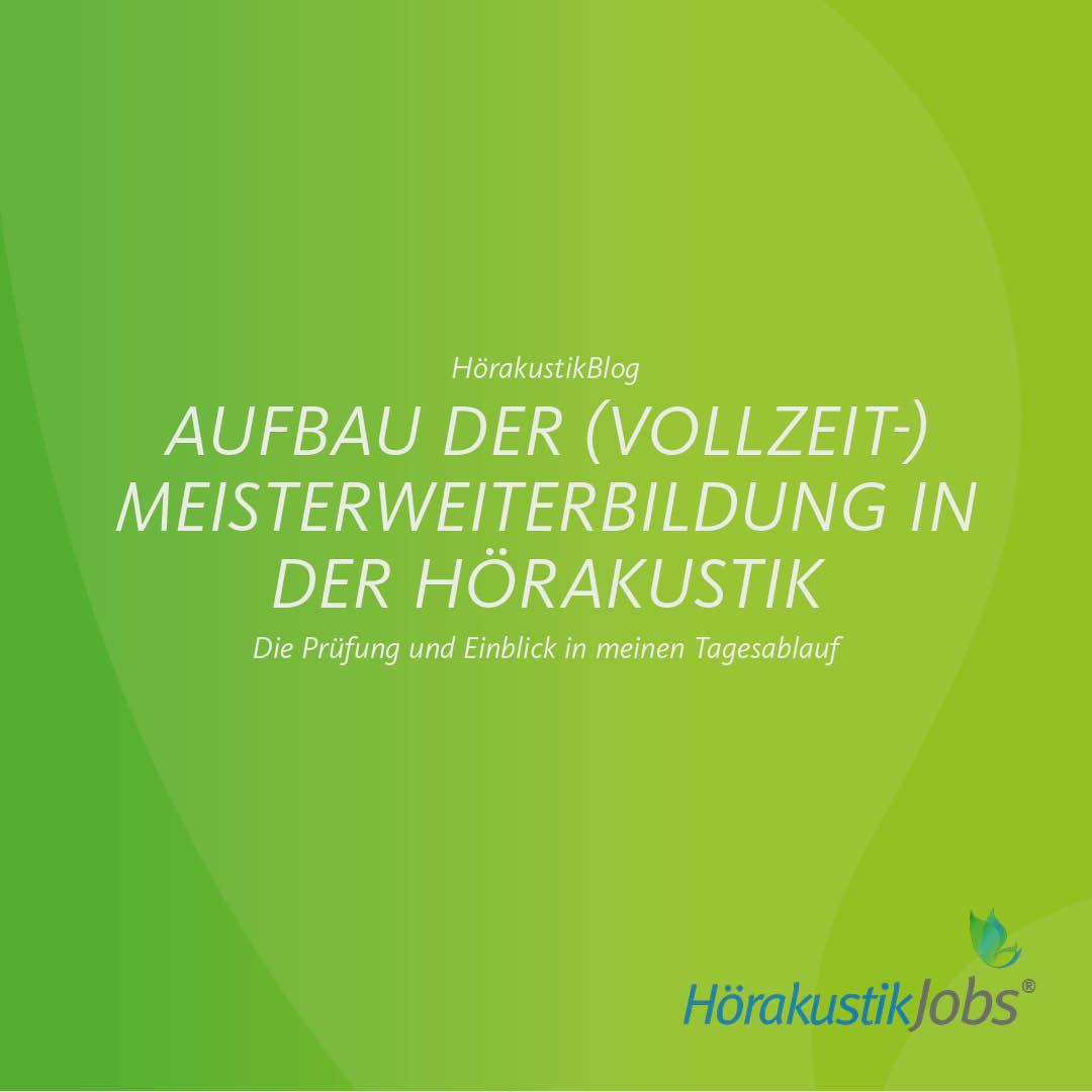 Aufbau der (Vollzeit-) Meisterweiterbildung